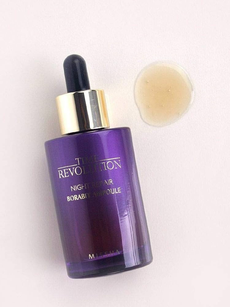 💜 أمبولة الإصلاح الليلي Missha Time Revolution Night Repair Ampoule 5X — 5